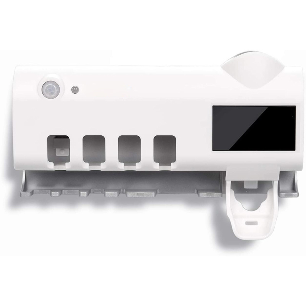 Desinfectante de cepillos de dientes UV + dispensador de pasta dental