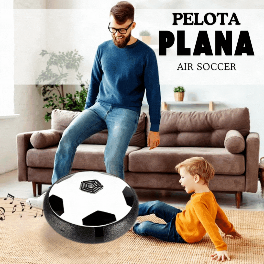 Pelota plana de fútbol flotante led