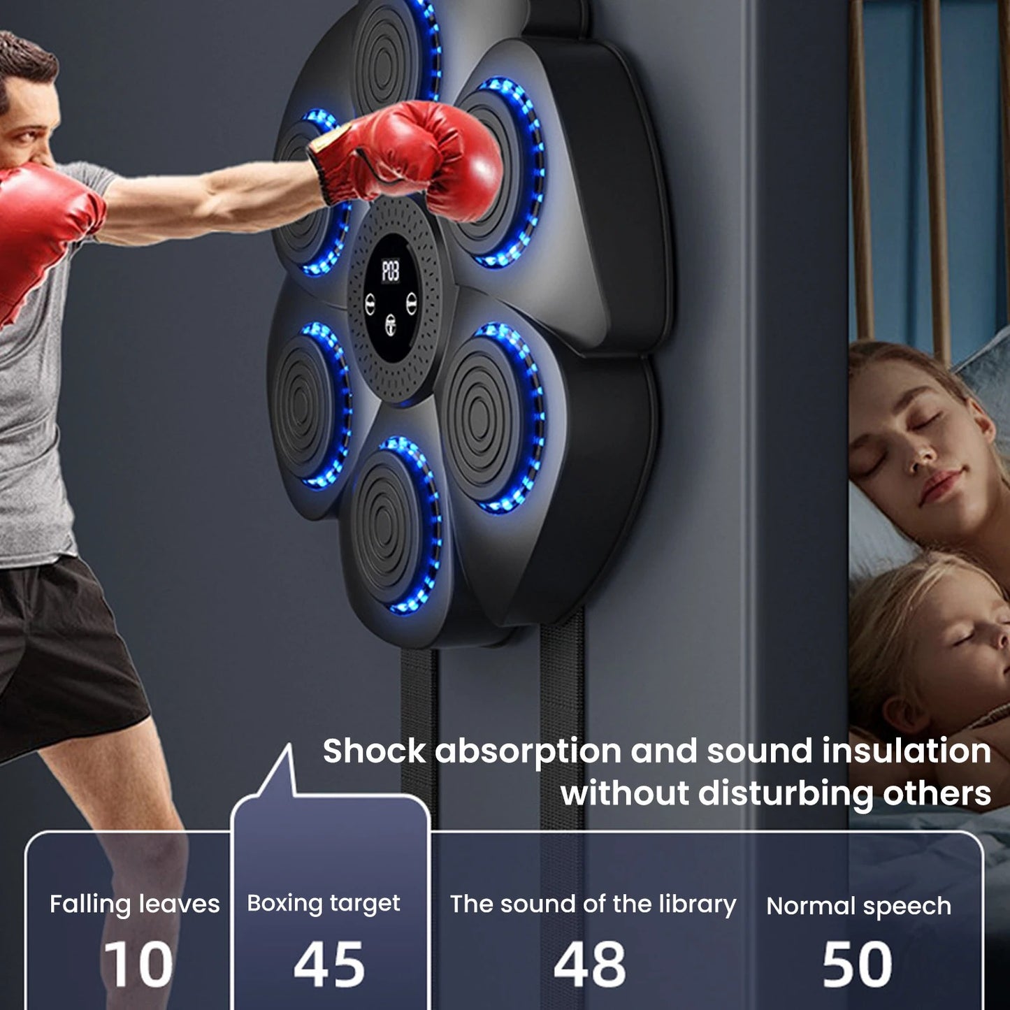 Máquina de boxeo inteligente para adultos.