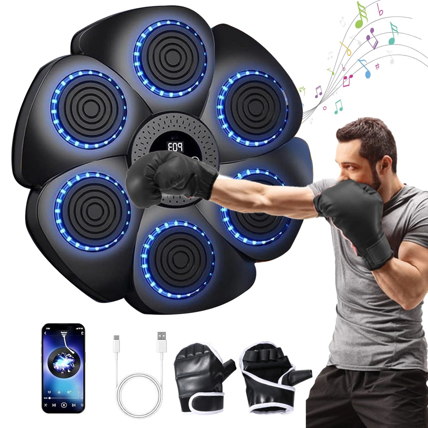 Máquina de boxeo inteligente para adultos.