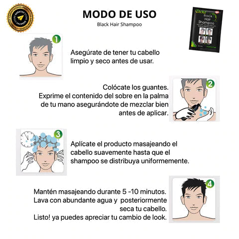Shampoo cubre canas
